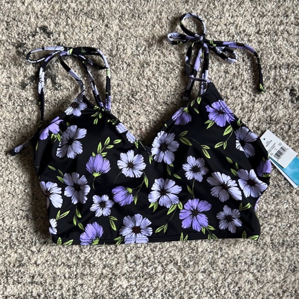Women's Beach Betty Shoulder Tie Crop Bikini Top